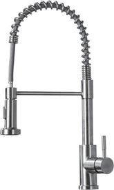 Monobloc Silver Kitchen Sink Mixer Taps With