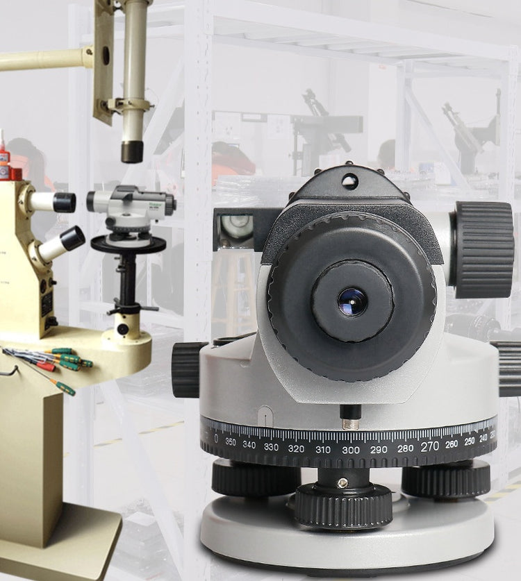 Automatic leveling of outdoor level construction