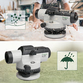 Automatic leveling of outdoor level construction