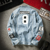 Casual denim jacket clothes Winter Stereo Thermal Cotton-padded 