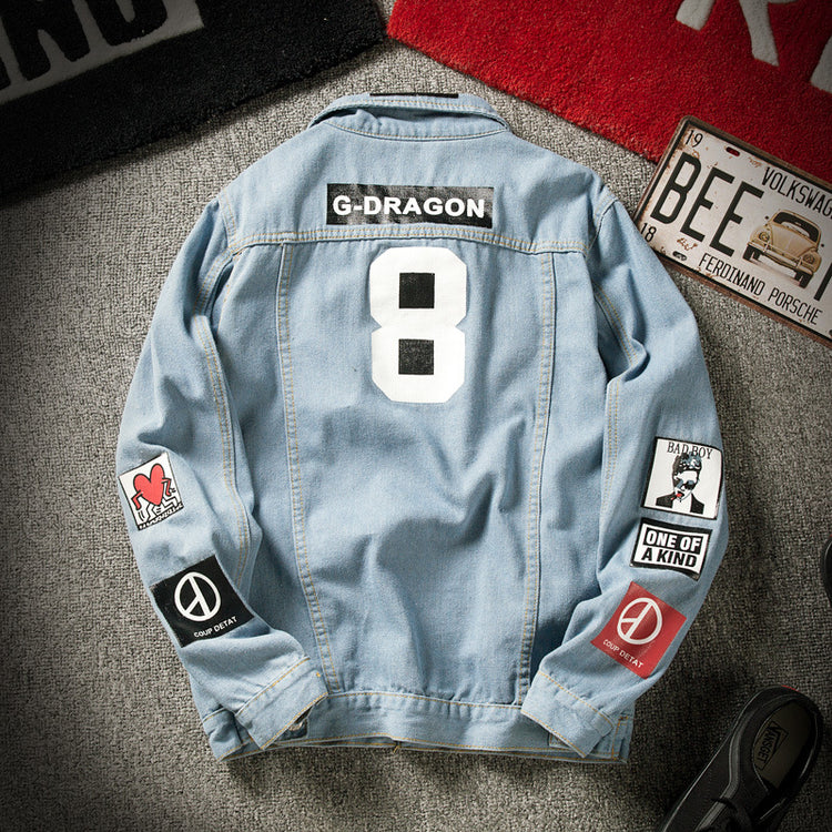 Casual denim jacket clothes Winter Stereo Thermal Cotton-padded 