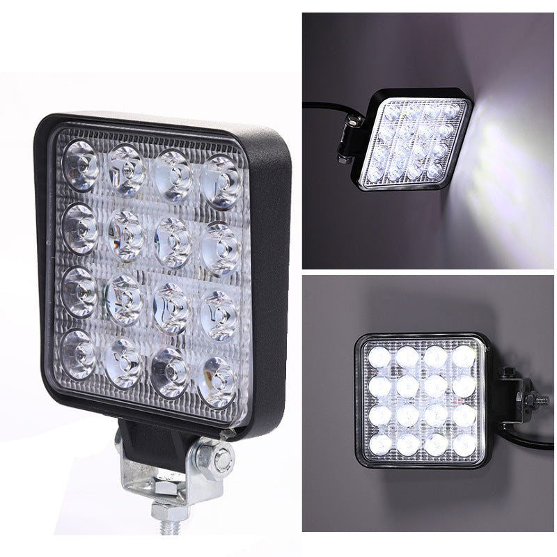 Square construction machinery inspection light