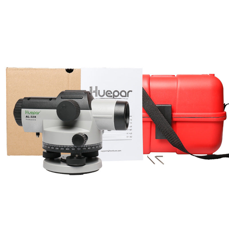 Automatic leveling of outdoor level construction