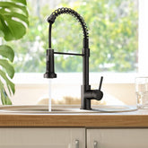 Matt Black Monobloc Kitchen Sink Mixer Tap