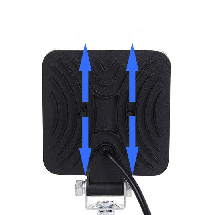 Square construction machinery inspection light