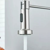 Monobloc Silver Kitchen Sink Mixer Taps With