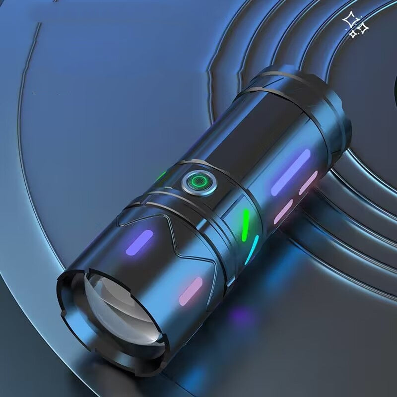 Fluorescent Flashlight Strong Light Rechargeable