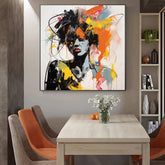 Modern Graffiti Aesthetic Wall Art Banksy Portrait Hand