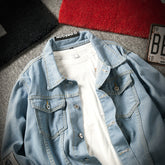 Casual denim jacket clothes Winter Stereo Thermal Cotton-padded 