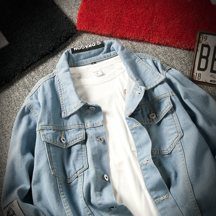 Casual denim jacket clothes Winter Stereo Thermal Cotton-padded 