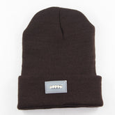 LED Headlamp Glowing Knit Warm Hat With A 