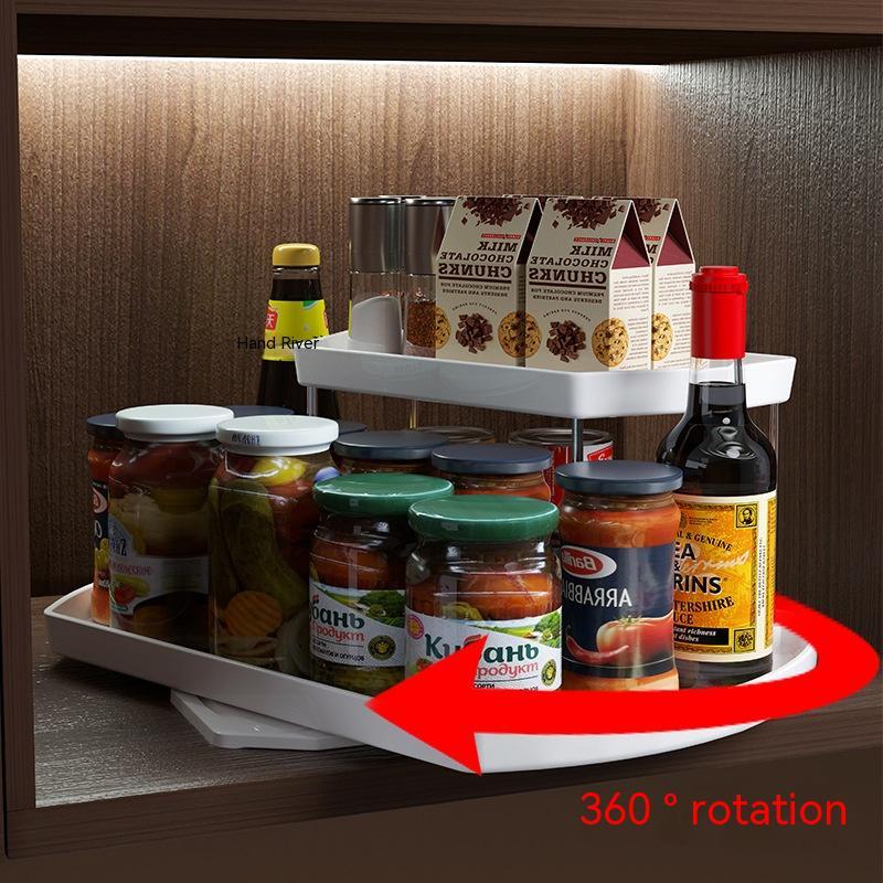 Kitchen Refrigerator Rotating Dining Tray 