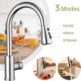 360 Kitchen Sink Mixer Taps Pull Out Spout Spray