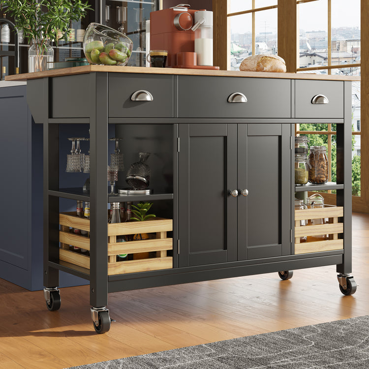 Modern Kitchen Island 120x45x90cm Kitchen Cabinet Dining