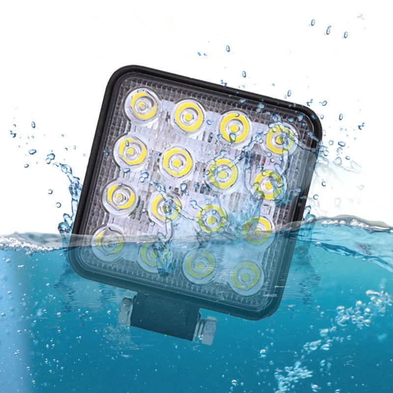 Square construction machinery inspection light