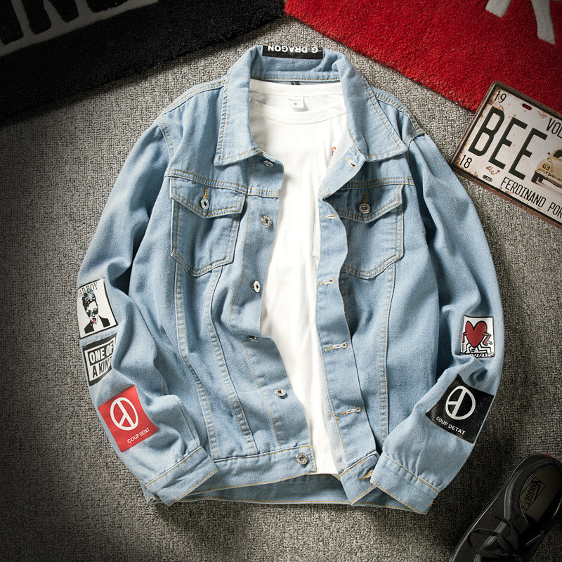 Casual denim jacket clothes Winter Stereo Thermal Cotton-padded 