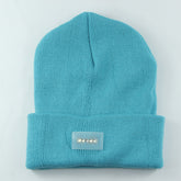 LED Headlamp Glowing Knit Warm Hat With A 