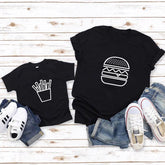 e3f7fe17a660d509f2cc970db06a7935Leisure Printed Parent-child Clothes Summer Clothes Pure Cotton