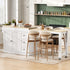 Kitchen Island On Wheels, Extendable Dining Area 