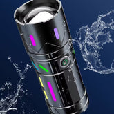 Fluorescent Flashlight Strong Light Rechargeable