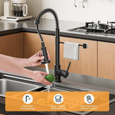 Matt Black Monobloc Kitchen Sink Mixer Tap