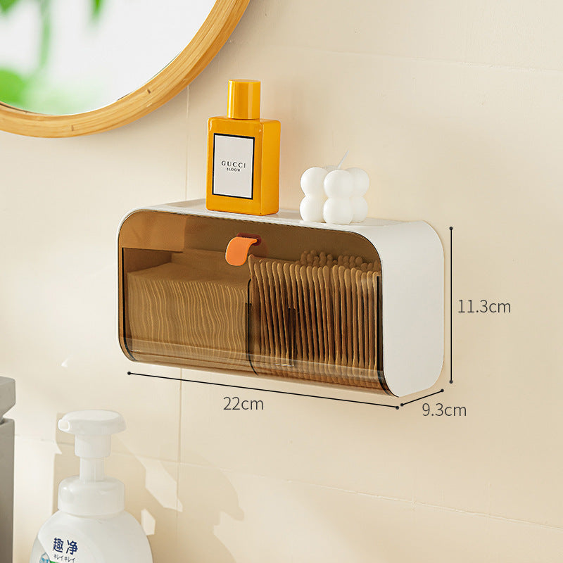 Wall Hanging Grid Storage Box Home Toilet 