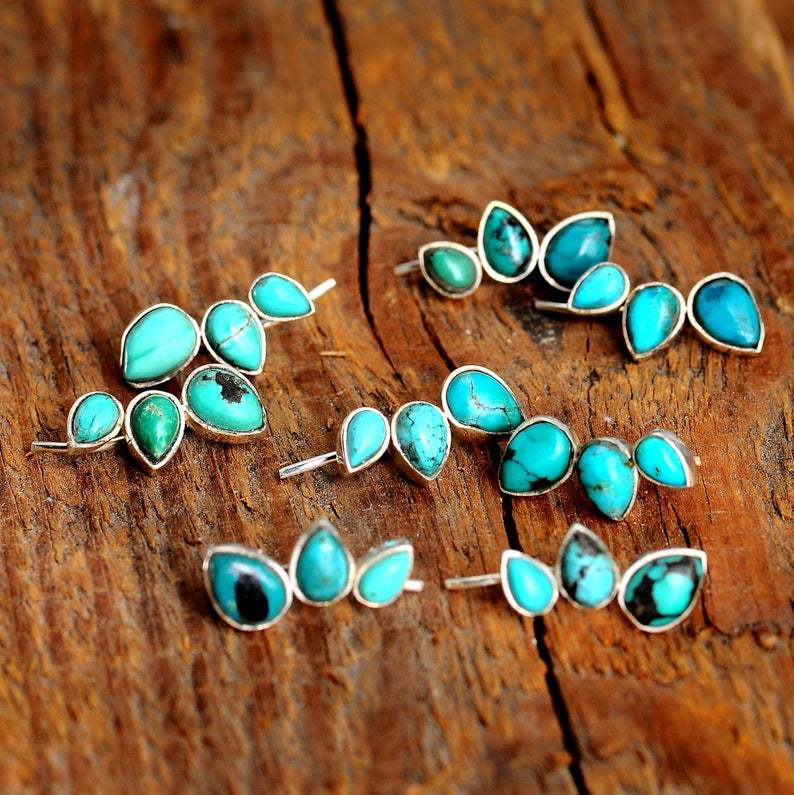 Bohemian Turquoise Earrings For Everyday 