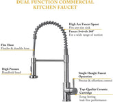 Monobloc Silver Kitchen Sink Mixer Taps With