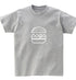 Leisure Printed Parent-child Clothes Summer Clothes featuring a gray t-shirt with a burger graphic.