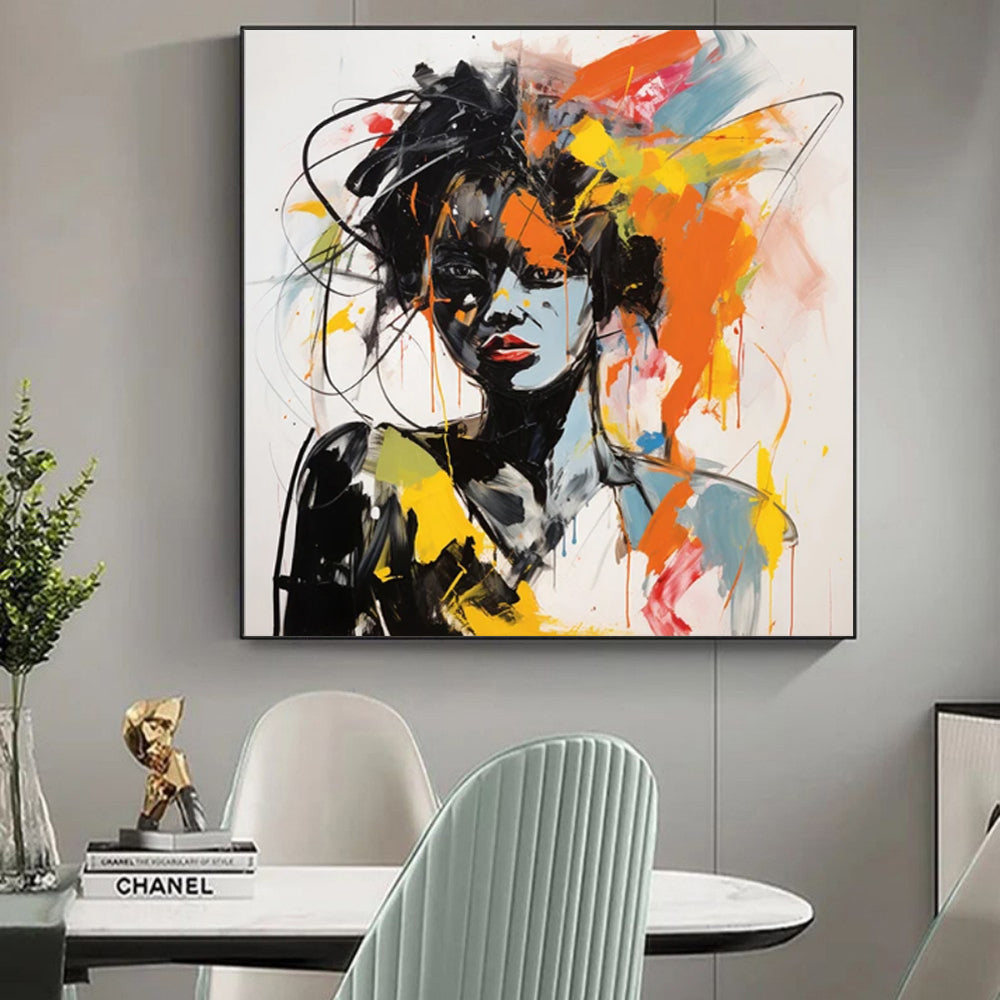 Modern Graffiti Aesthetic Wall Art Banksy Portrait Hand