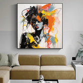 Modern Graffiti Aesthetic Wall Art Banksy Portrait Hand