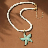 Retro Starfish Pendant Necklacestylish For Everyday Casual