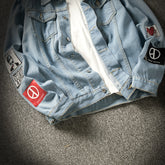Casual denim jacket clothes Winter Stereo Thermal Cotton-padded 