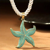 Retro Starfish Pendant Necklacestylish For Everyday Casual