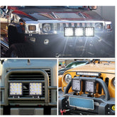 Square construction machinery inspection light