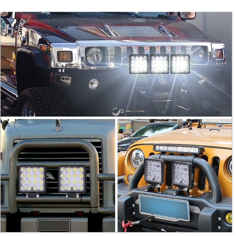 Square construction machinery inspection light