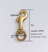 Brass Hooks Bag Suitcase Fastener Hooks Hardware