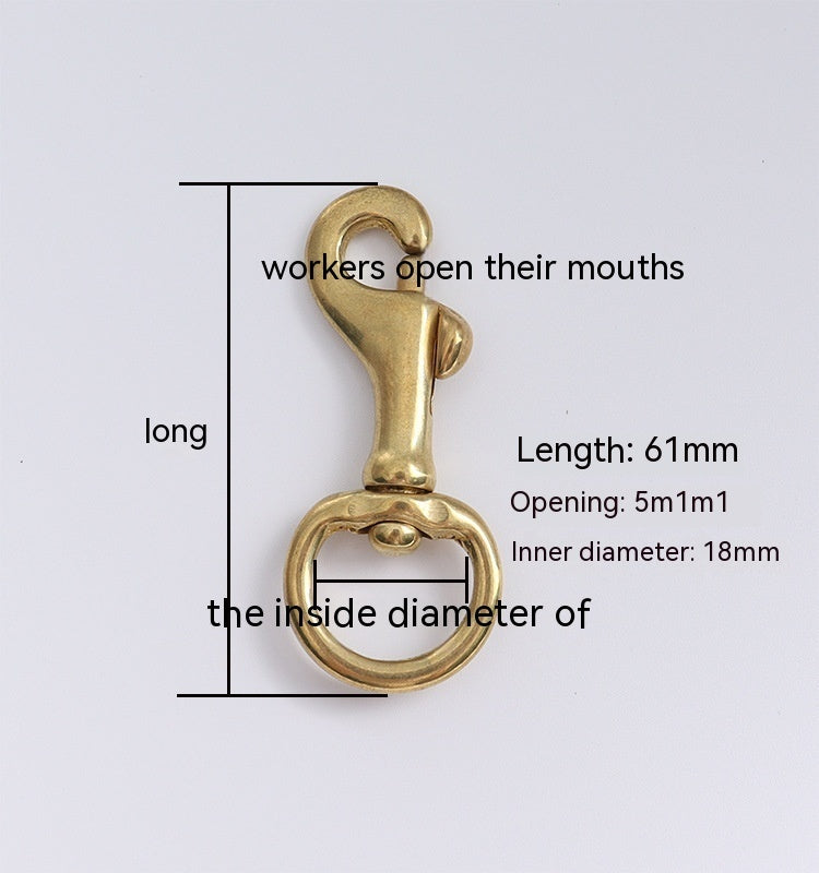 Brass Hooks Bag Suitcase Fastener Hooks Hardware