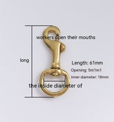 Brass Hooks Bag Suitcase Fastener Hooks Hardware