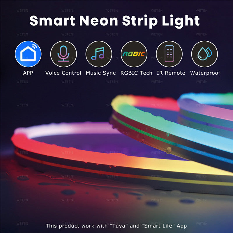 12V LED Flexible Neon Light Strip With Full Color Flowing 