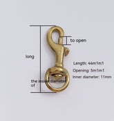 Brass Hooks Bag Suitcase Fastener Hooks Hardware