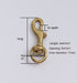 Brass Hooks Bag Suitcase Fastener Hooks Hardware