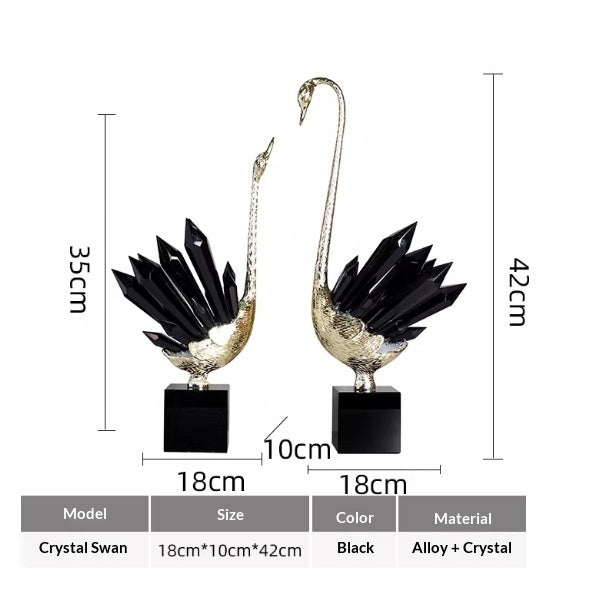 Affordable Luxury Crystal Swan High-End 