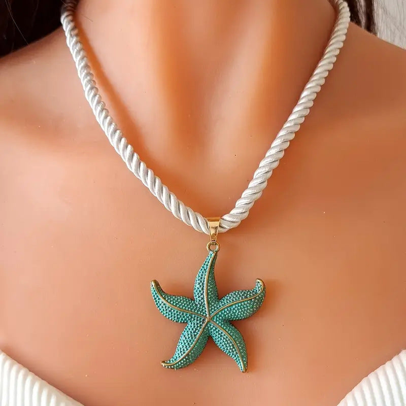 ad22ddd6f6d3570fdc6b3e8d942e1837Retro Starfish Pendant Necklacestylish For Everyday Casual