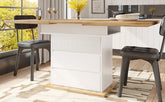Telescopic Dining Table 110-140 X 80 Cm , Foldable Kitchen
