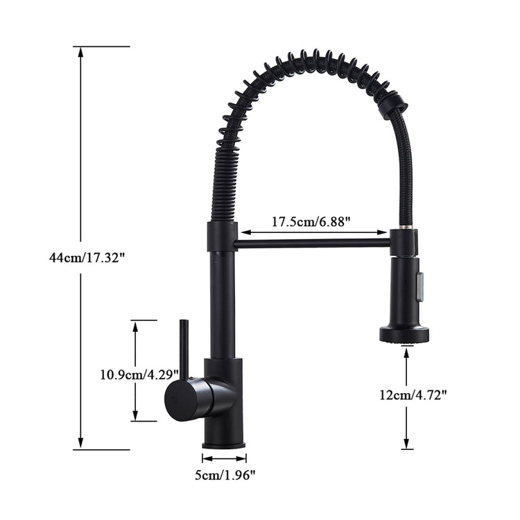 Matt Black Monobloc Kitchen Sink Mixer Tap