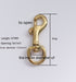 Brass Hooks Bag Suitcase Fastener Hooks Hardware